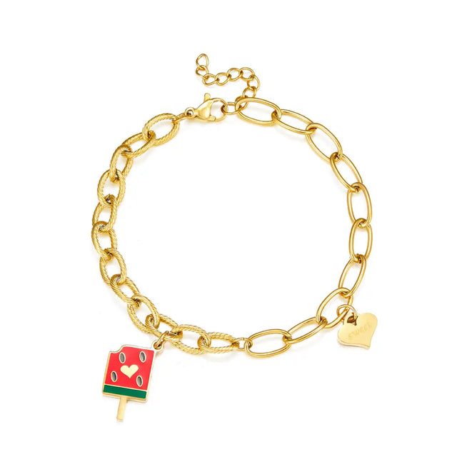 Popsicle charm bracelet