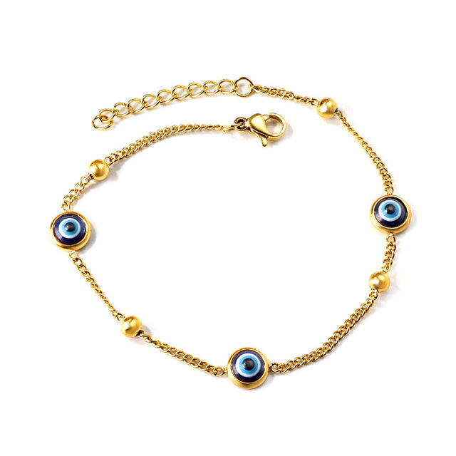 Cat-eye bead bracelet