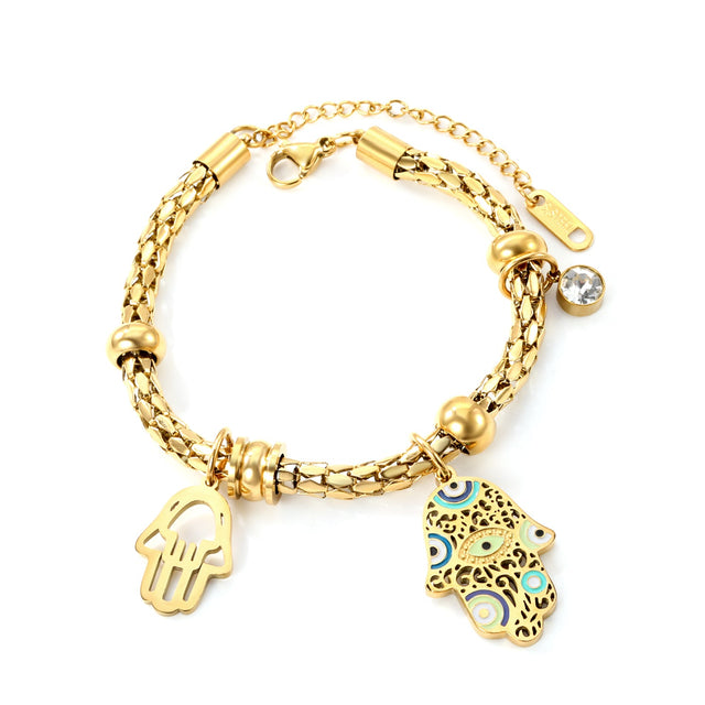 Palm charm bracelet