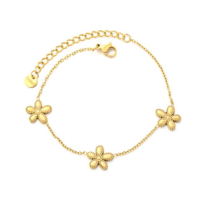 Trio flower bracelet